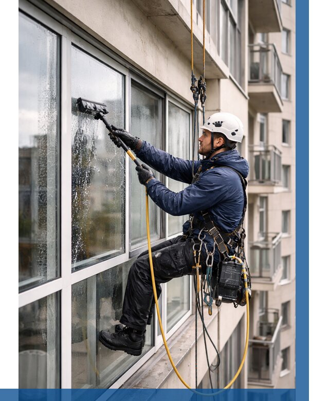 Мойка балконного остекления в Ивантеевке от 3600 р. | ВЫСОТНИК-Внт