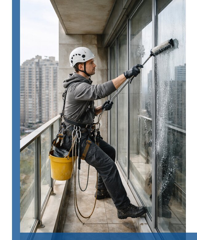 Профессиональная мойка балконного остекления в Ивантеевке