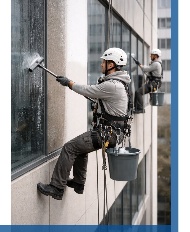 Мойка фасадов зданий в Ивантеевке под ключ от 360 р. | ВЫСОТНИК-Внт