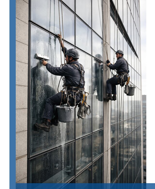 Профессиональная мойка стеклянных фасадов зданий в Ивантеевке