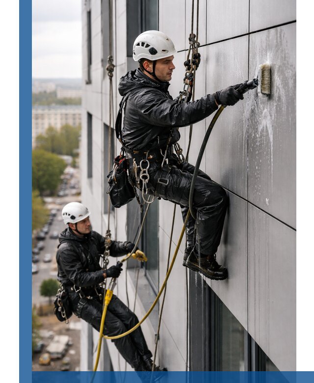 Профессиональная мойка фасада из композита в Ивантеевке
