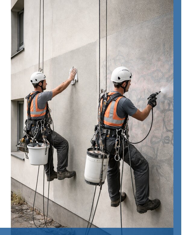 Антиграффити покрытие фасада в Ивантеевке от 617 р. | ВЫСОТНИК-Внт