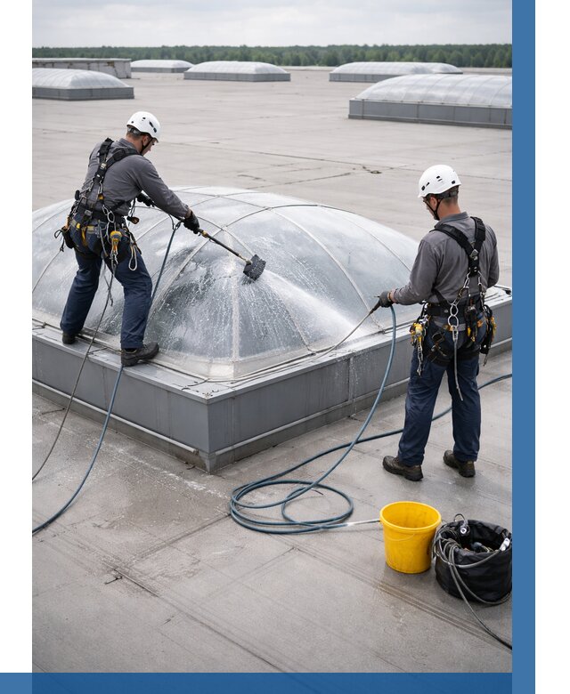 Мойка зенитных фонарей в Ивантеевке, заказать от 4629 р. | ВЫСОТНИК-Внт