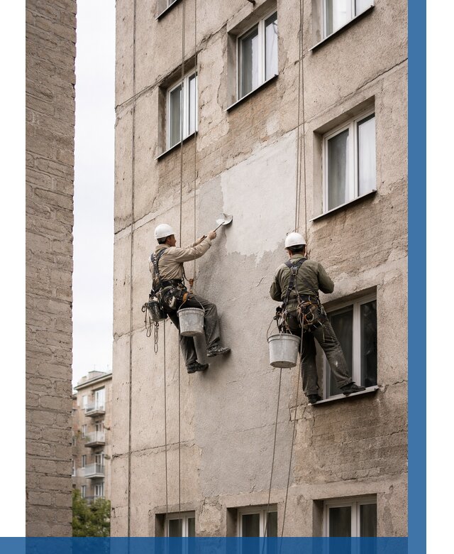 Косметический ремонт фасада в Ивантеевке от 1132 р. | ВЫСОТНИК-Внт