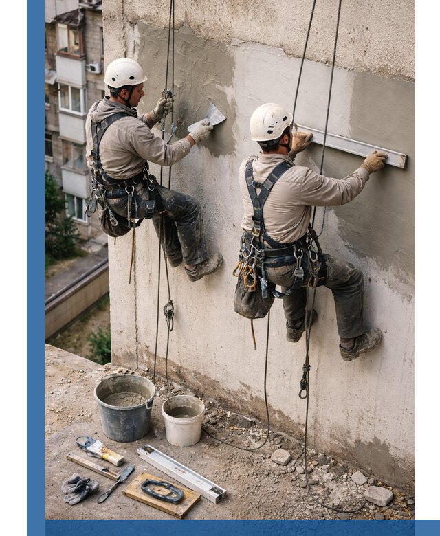 Комплексный ремонт штукатурного фасада с гарантией в Ивантеевке