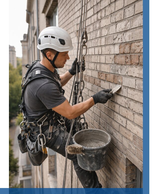 Ремонт кирпичной кладки фасада в Ивантеевке от 1852 р. | ВЫСОТНИК-Внт