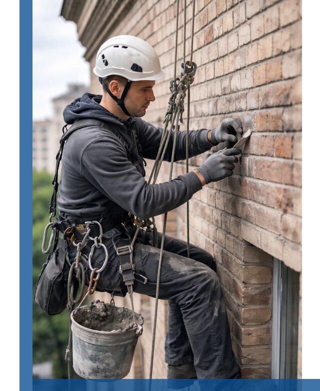 Качественный ремонт кирпичной кладки фасада в Ивантеевке с гарантией