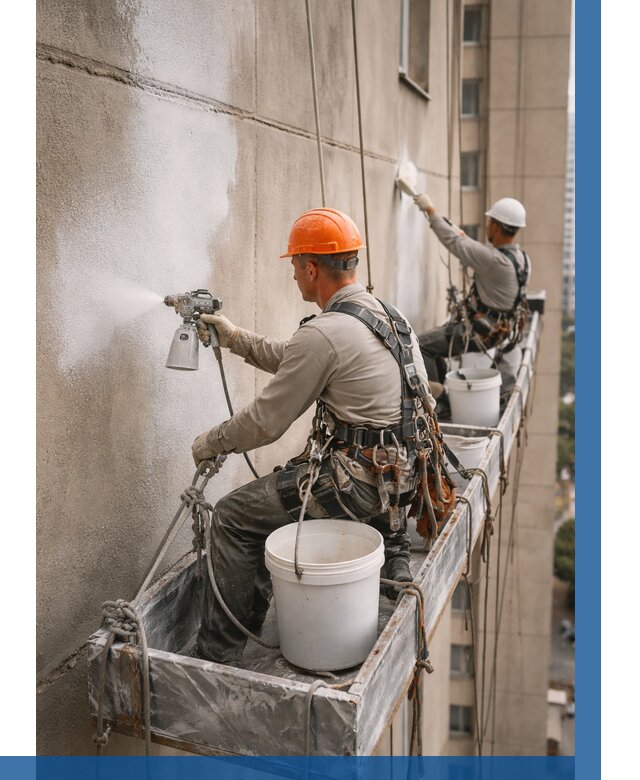 Грунтовка фасада на высоте в Ивантеевке от 123 р. | ВЫСОТНИК-Внт