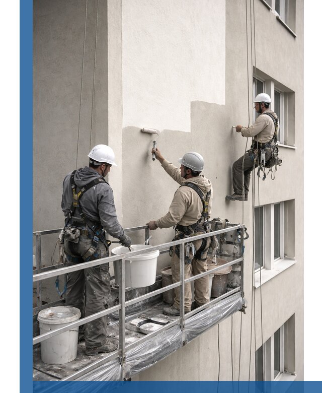 Покраска оштукатуренного фасада в Ивантеевке под ключ с гарантией