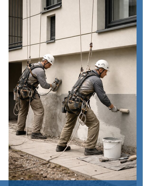 Окраска цоколя здания в Ивантеевке от 463 р. под ключ | ВЫСОТНИК-Внт