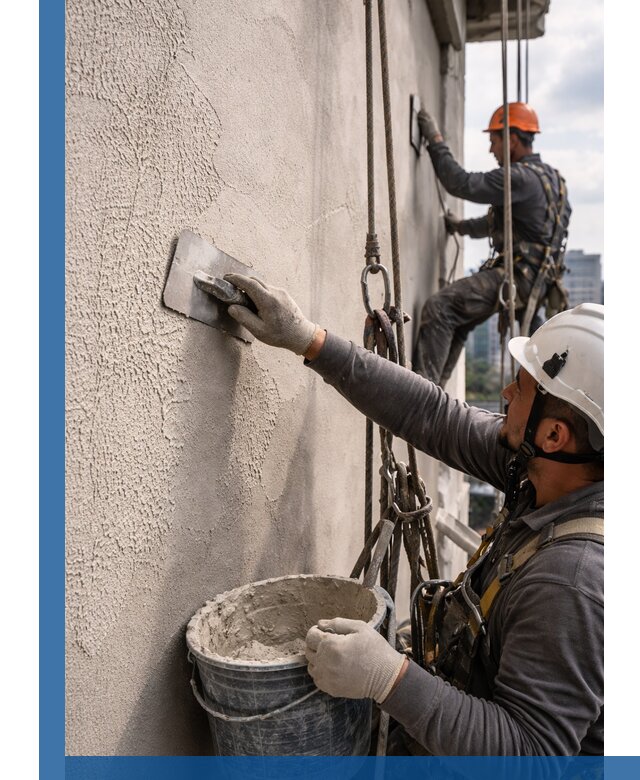 Декоративная штукатурка фасада с утеплением и защитой в Ивантеевке