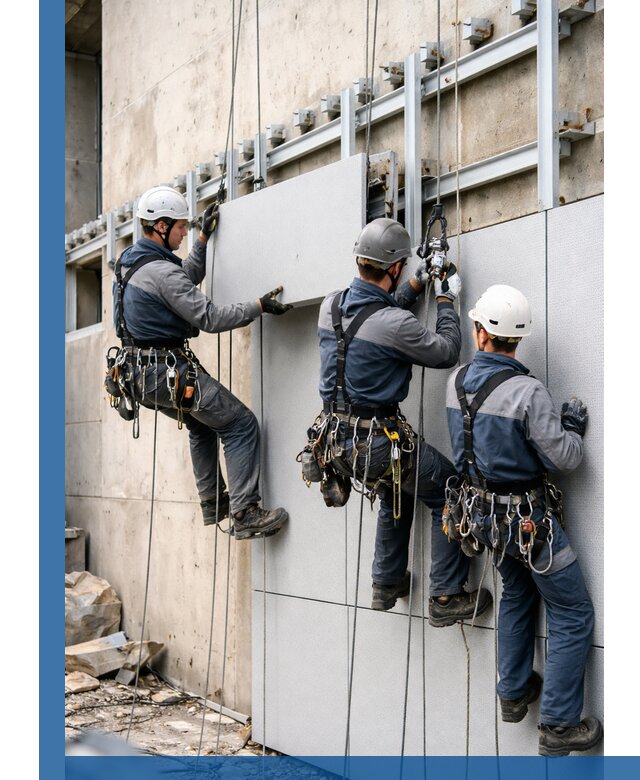 Монтаж вентилируемого фасада в Ивантеевке под ключ с гарантией качества