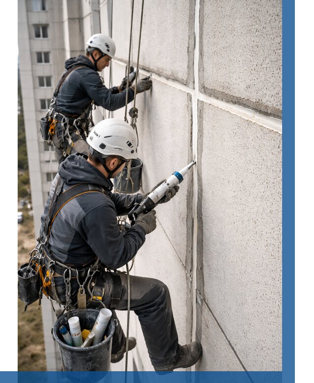 Герметизация межпанельных швов в Ивантеевке от 720 р. | ВЫСОТНИК-Внт