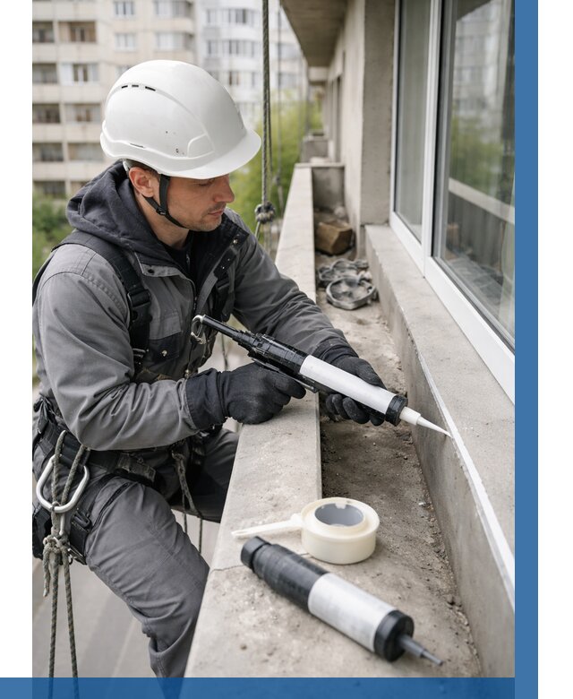 Герметизация швов лоджии в Ивантеевке от 4629 р. | ВЫСОТНИК-Внт