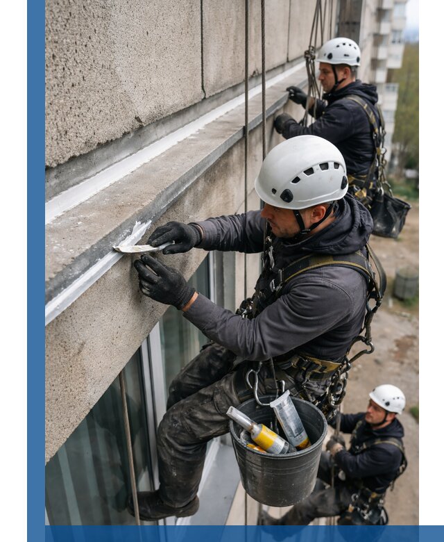 Герметизация примыкания балкона в Ивантеевке под ключ с гарантией