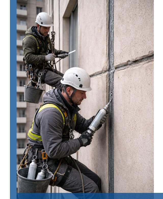 Герметизация деформационных швов фасада в Ивантеевке качественно