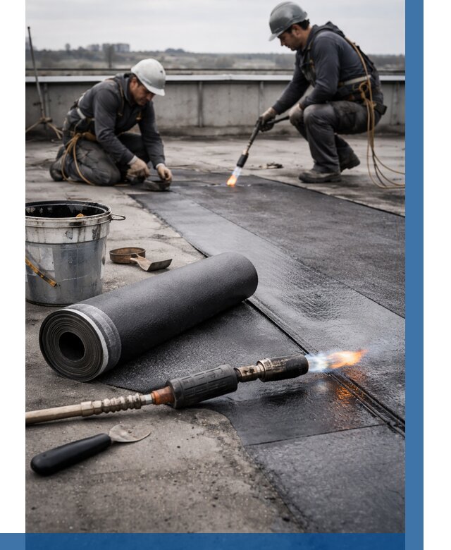 Ремонт рулонной кровли в Ивантеевке от 669 р. | ВЫСОТНИК-Внт