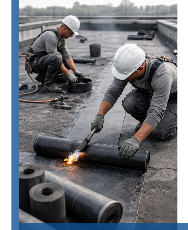 Ремонт рулонной кровли в Ивантеевке герметизация и восстановление