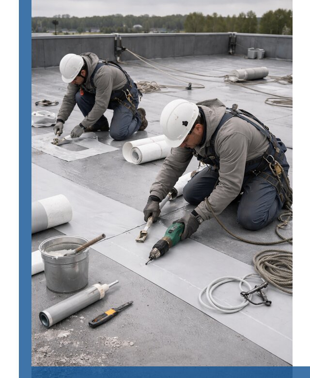 Ремонт мембранной кровли в Ивантеевке качественно и с гарантией