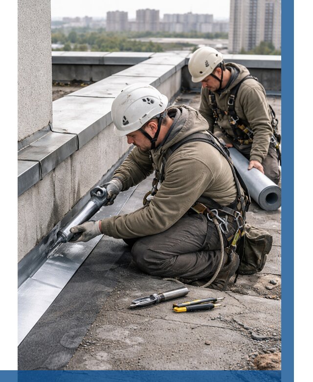 Ремонт кровельных примыканий в Ивантеевке от 1234 р. | ВЫСОТНИК-Внт