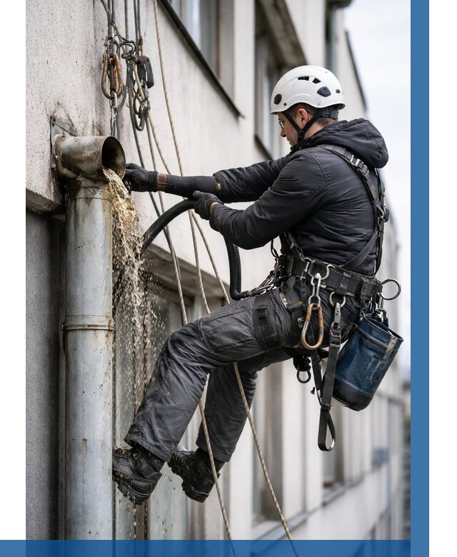 Прочистка водосточных труб в Ивантеевке от 3600 р. | ВЫСОТНИК-Внт