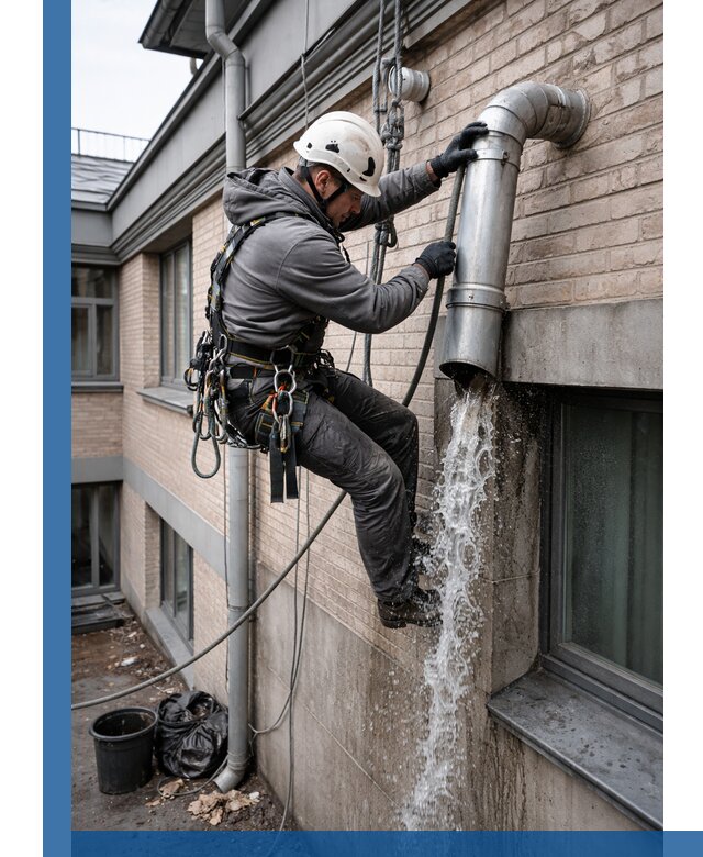 Профессиональная прочистка водосточных труб в Ивантеевке с гарантией