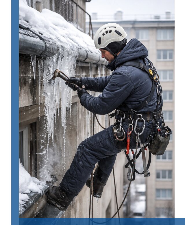 Удаление наледи и чистка водостоков в Ивантеевке оперативно и безопасно