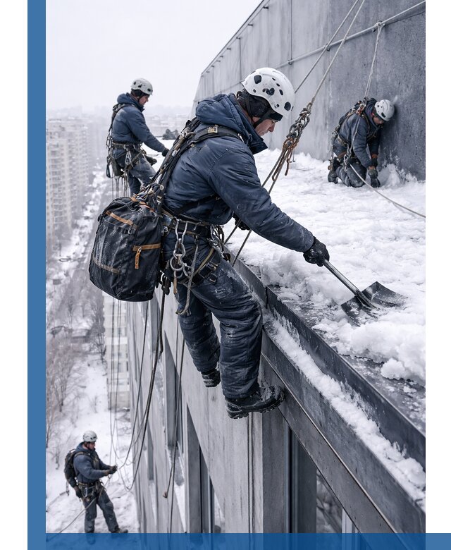 Абонентское обслуживание кровли зимой в Ивантеевке регулярный уход