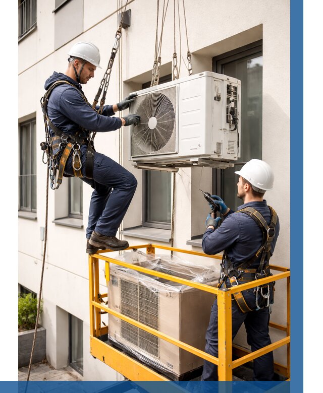 Демонтаж внешнего блока кондиционера в Ивантеевке от 3600 р. | ВЫСОТНИК-Внт