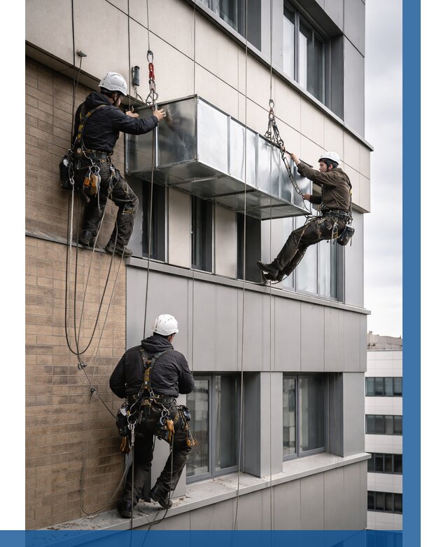 Монтаж воздуховодов на фасаде в Ивантеевке от 1543 р. | ВЫСОТНИК-Внт