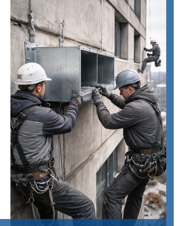 Монтаж вентиляционных коробов в Ивантеевке от 3086 р. | ВЫСОТНИК-Внт