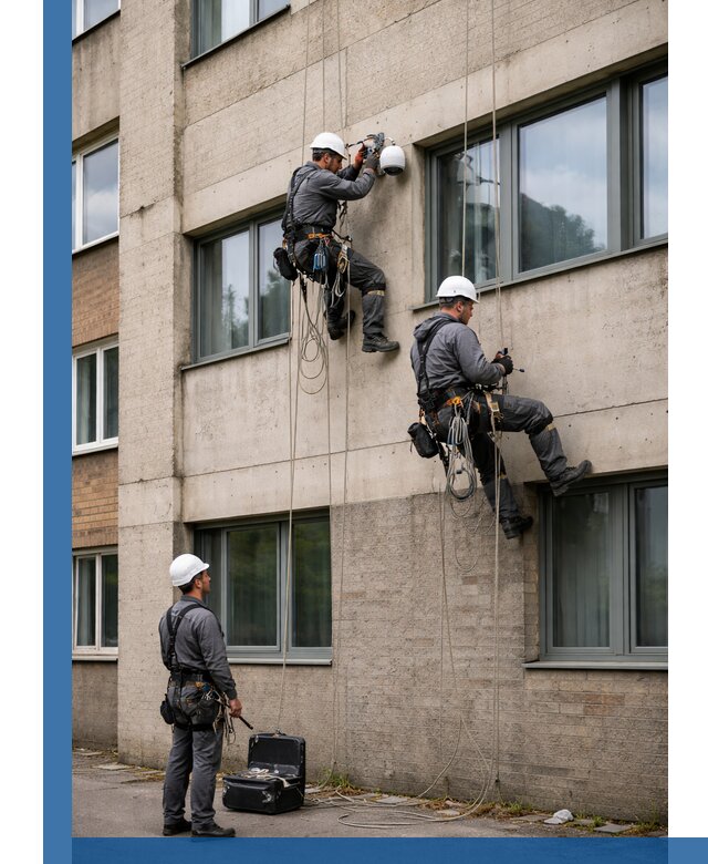 Монтаж фасадных камер видеонаблюдения в Ивантеевке под ключ