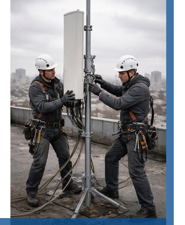 Монтаж антенн связи на крыше в Ивантеевке от 8744 р. | ВЫСОТНИК-Внт