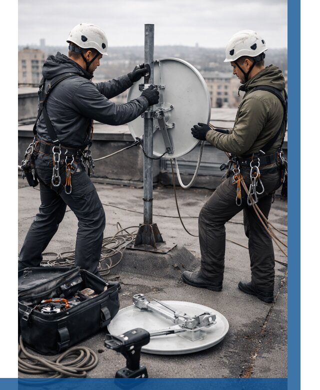 Демонтаж антенн на крыше в Ивантеевке от 4629 р. | ВЫСОТНИК-Внт