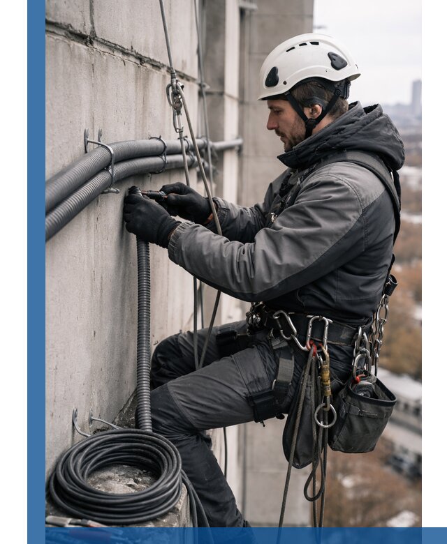 Профессиональный монтаж гофры для кабеля в Ивантеевке с гарантией