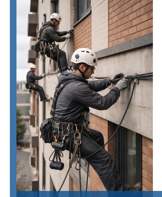 Крепление кабеля на фасаде монтаж и крепеж в Ивантеевке