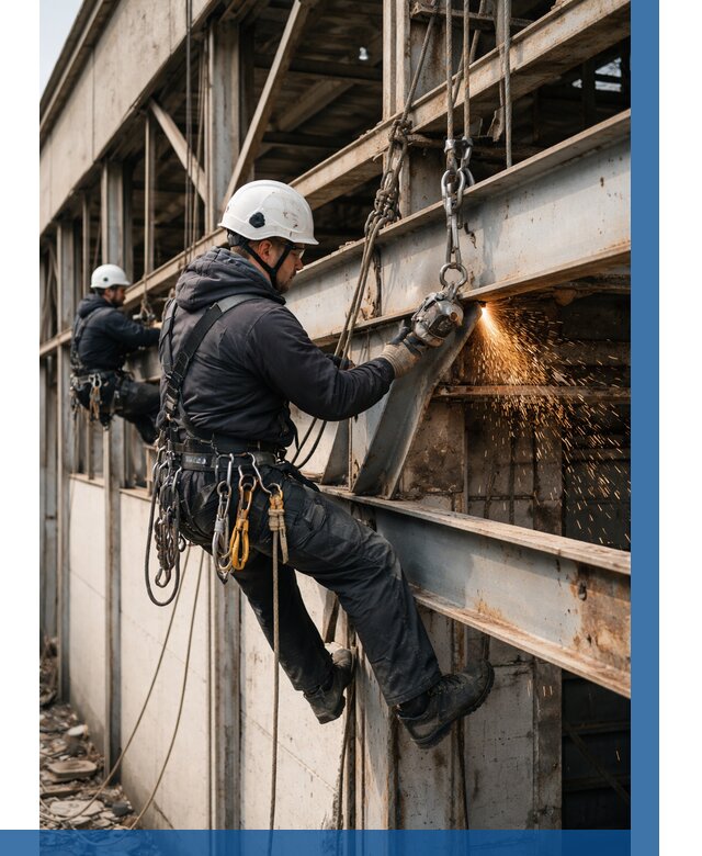 Демонтаж металлоконструкций на высоте в Ивантеевке от 6687р. |ВЫСОТНИК-Внт