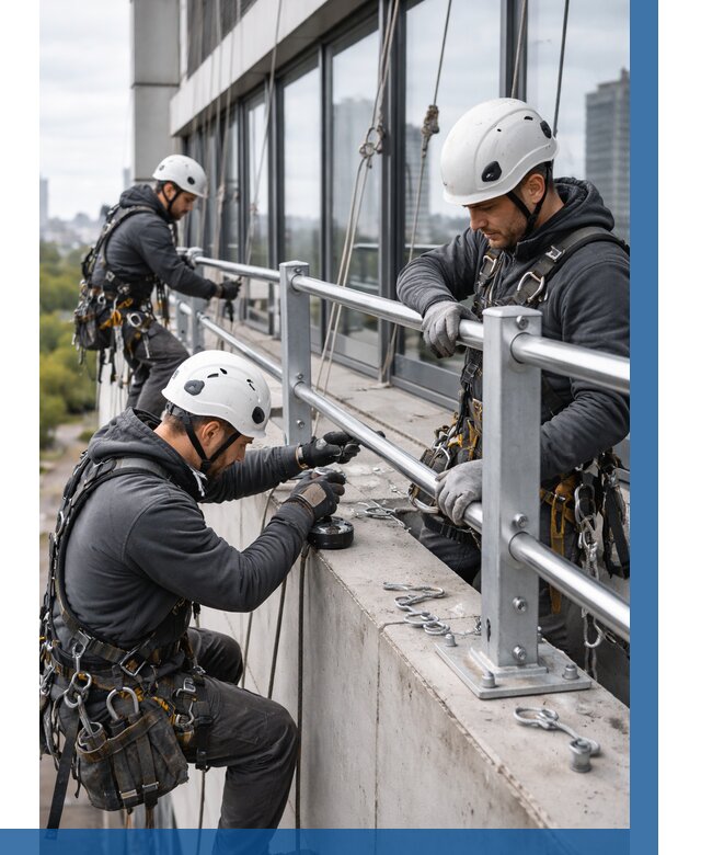 Монтаж ограждений на высоте в Ивантеевке, от 1234 р. | ВЫСОТНИК-Внт