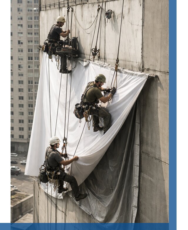 Замена баннерного полотна в Ивантеевке от 6687 р. | ВЫСОТНИК-Внт—заказать