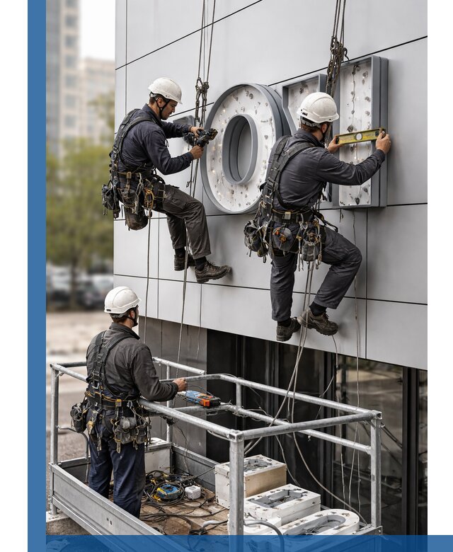 Профессиональный монтаж световых букв в Ивантеевке под ключ