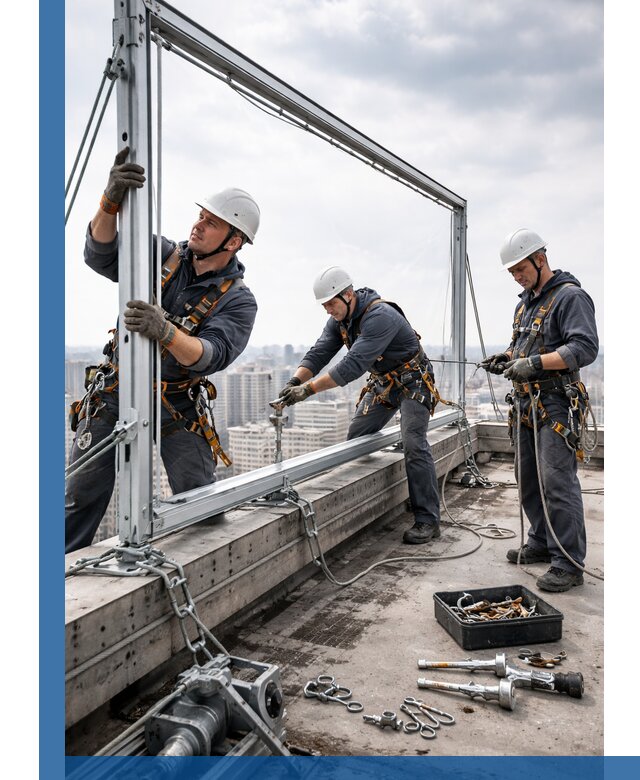 Монтаж крышных рекламных конструкций под ключ в Ивантеевке