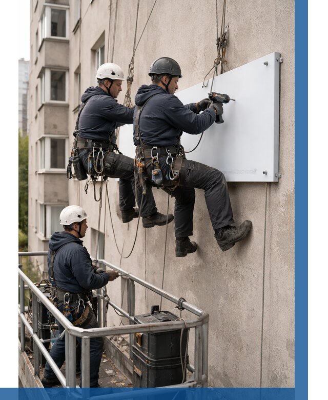 Монтаж табличек и указателей в Ивантеевке от 3600 р. | ВЫСОТНИК-Внт