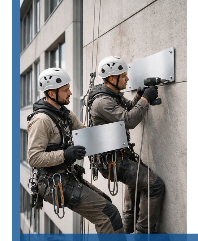 Монтаж табличек и указателей в Ивантеевке для зданий и сооружений