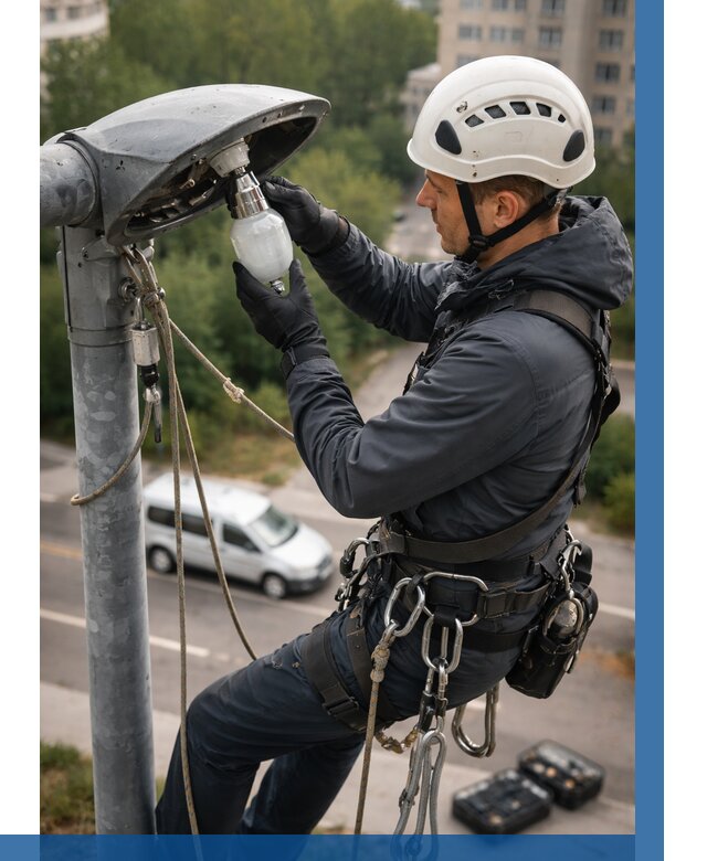 Замена ламп на высоте в Ивантеевке от 2572 р. | ВЫСОТНИК-Внт