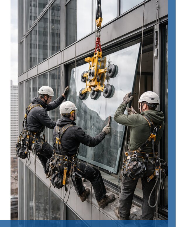 Фасадное остекление зданий под ключ в Ивантеевке от 10287 р. | ВЫСОТНИК-Внт