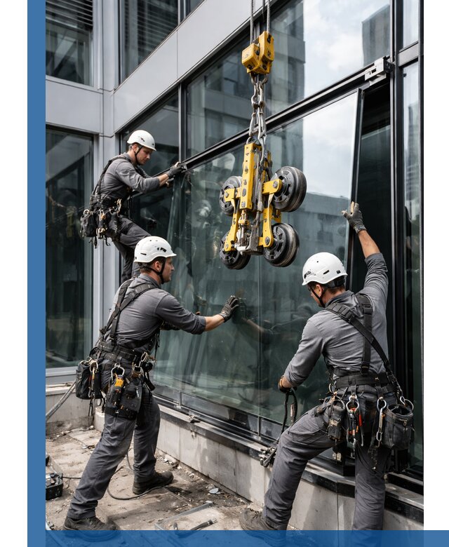 Структурное остекление фасадов в Ивантеевке монтаж и обслуживание