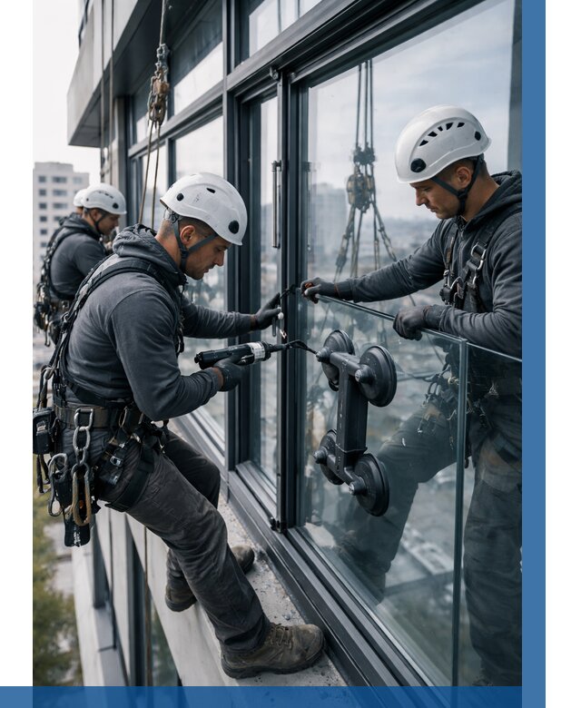 Витражное остекление зданий в Ивантеевке от 3600 р. | ВЫСОТНИК-Внт