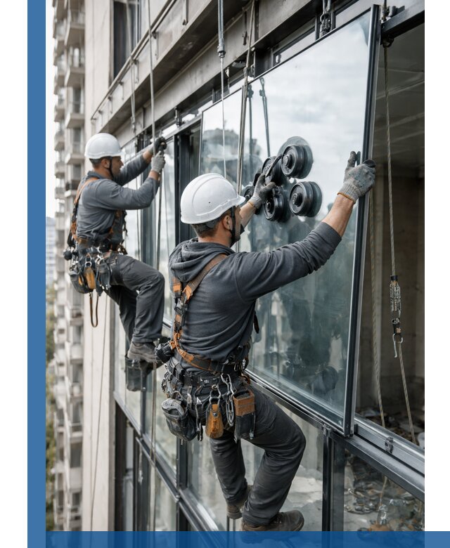 Витражное остекление фасадов и лоджий в Ивантеевке под ключ