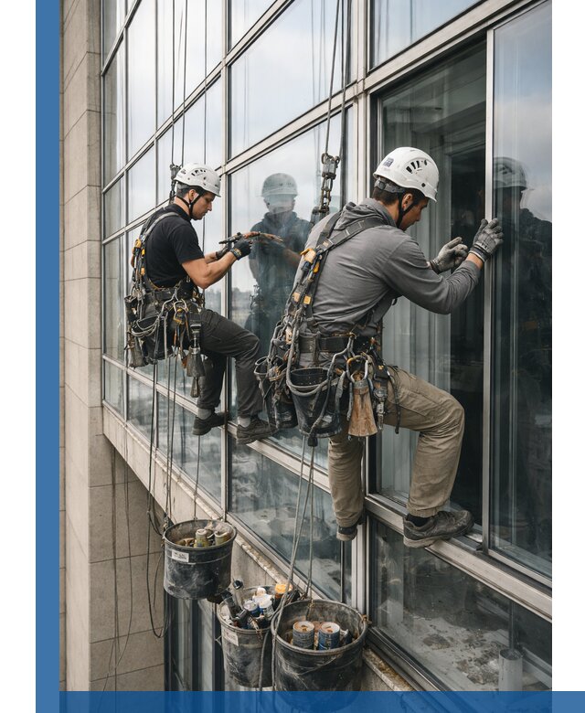 Ремонт витражных конструкций и фасадного остекления в Ивантеевке