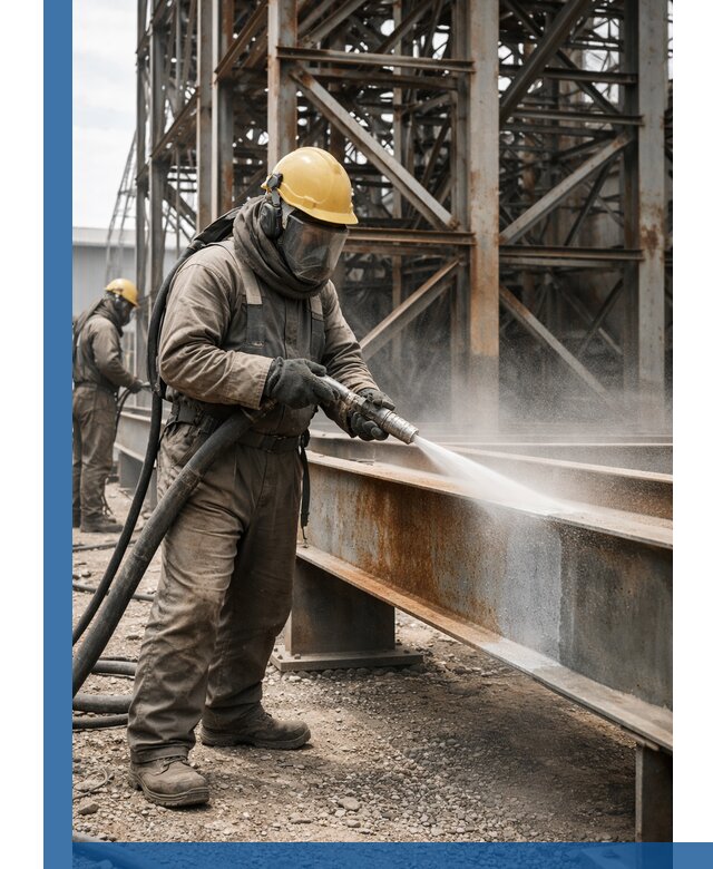 Пескоструйная очистка металлоконструкций в Ивантеевке промышленная